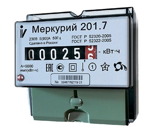 Счетчик с пультом Меркурий 201.7